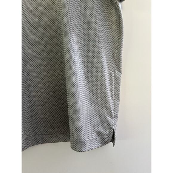 WALTER HAGEN P11 Textured Stripe Performance Polo Shirt Size L Gray Golf UPF 50 - Picture 5 of 9